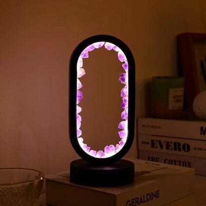 Elegante Amethyst-Kristalllampe – Ambient LED-Beleuchtung zur Entspannung