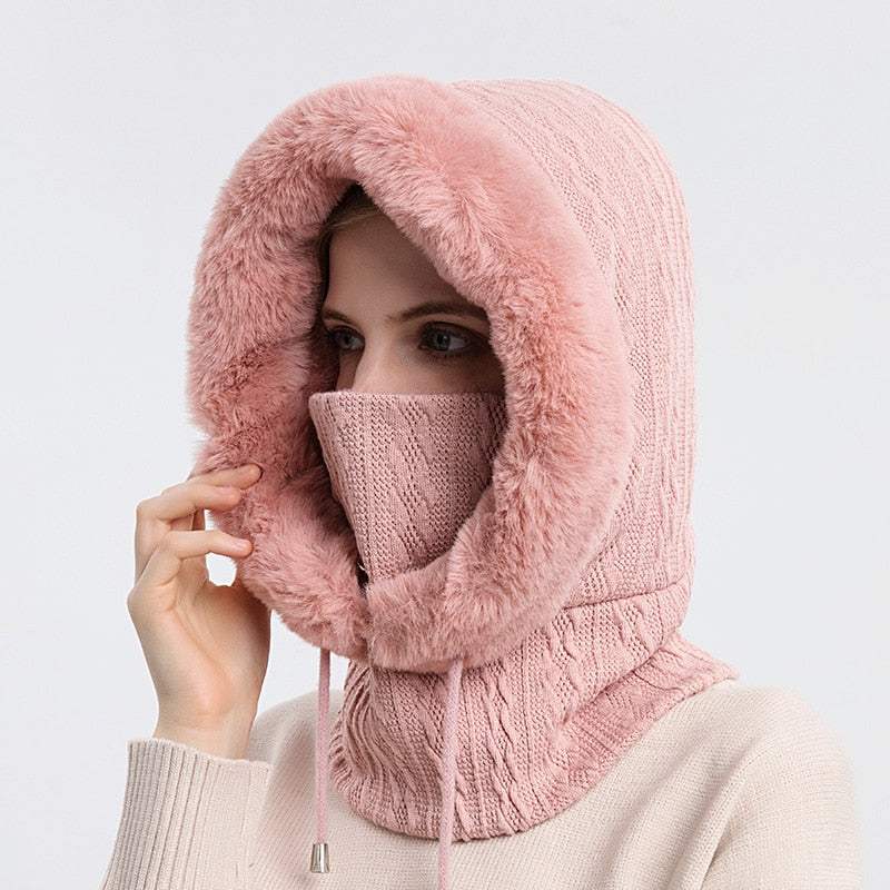 Winterkapuze mit Gesichtsschutz – Warm und Schützend