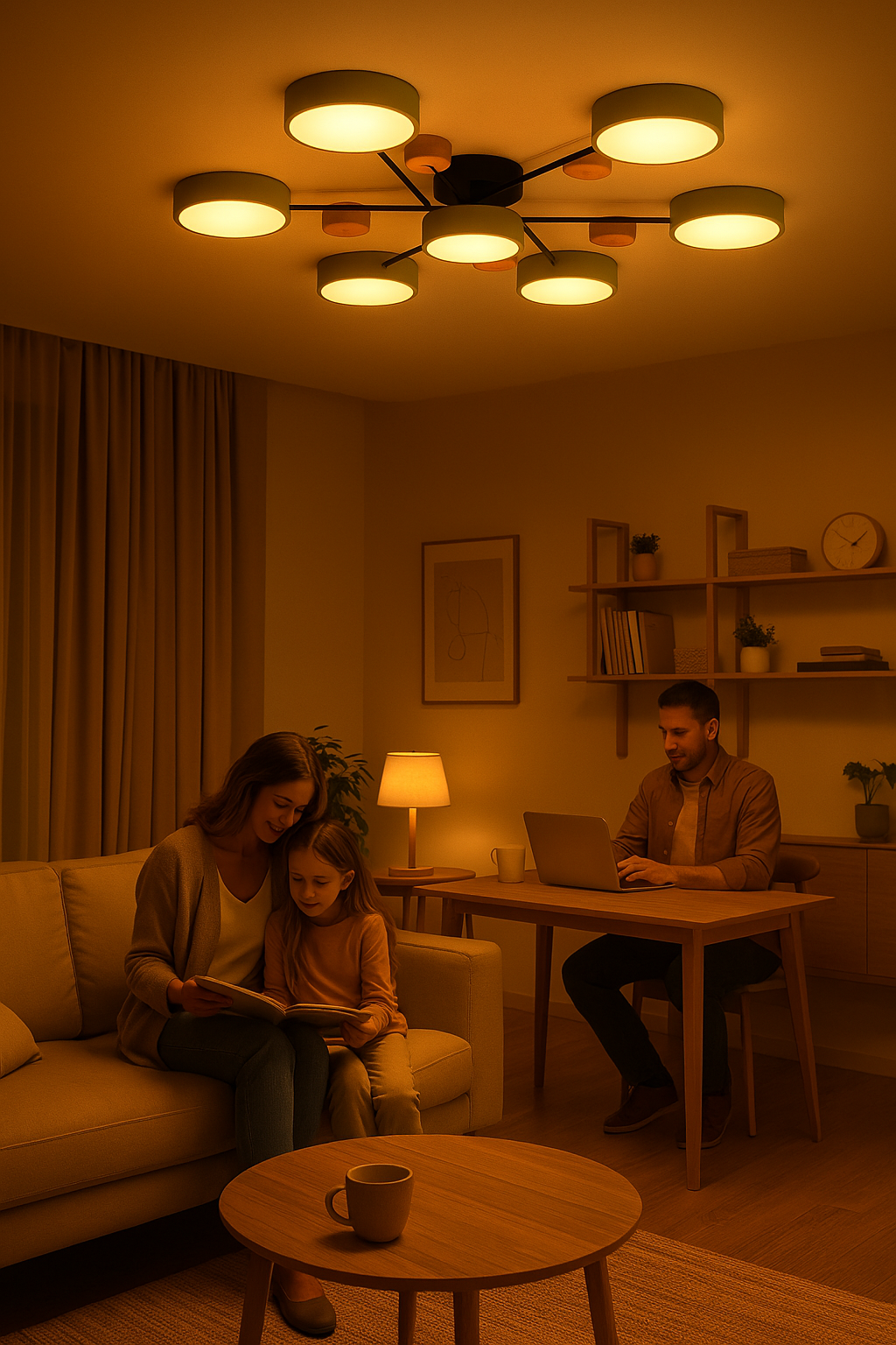 Moderne skandinavische LED-Deckenleuchte – Stilvoll & Nachhaltig