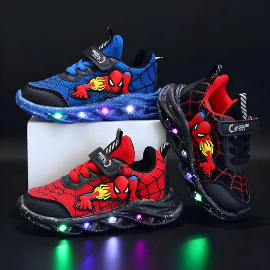 Superheld LED Sneaker – Coole Schuhe mit Lichtern für Kinder