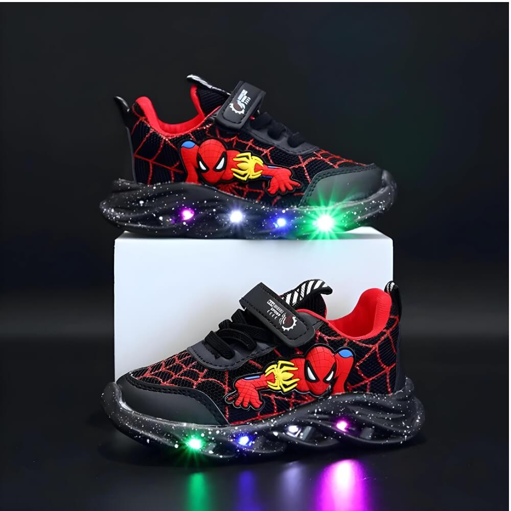 Superheld LED Sneaker – Coole Schuhe mit Lichtern für Kinder