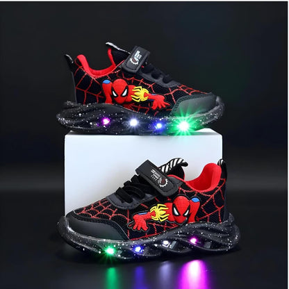 Superheld LED Sneaker – Coole Schuhe mit Lichtern für Kinder