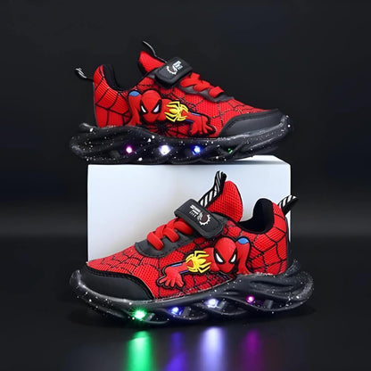 Superheld LED Sneaker – Coole Schuhe mit Lichtern für Kinder