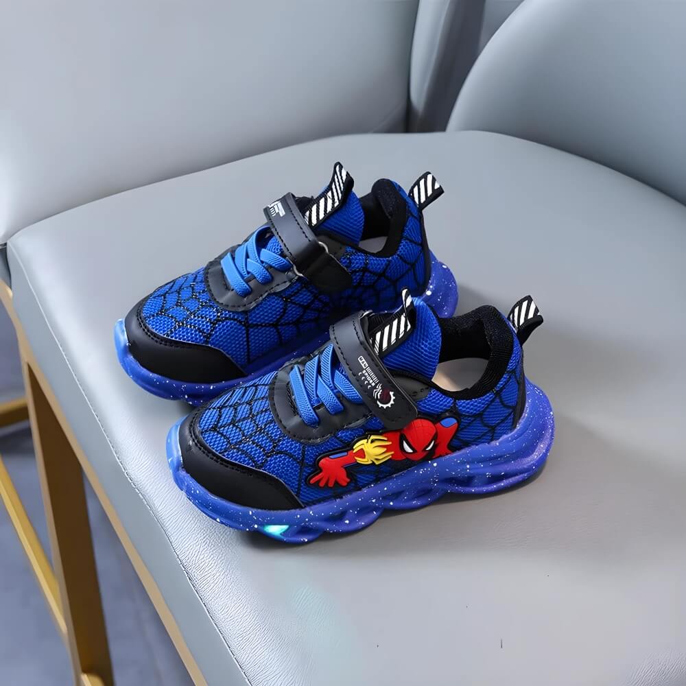 Superheld LED Sneaker – Coole Schuhe mit Lichtern für Kinder