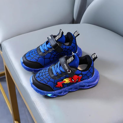 Superheld LED Sneaker – Coole Schuhe mit Lichtern für Kinder