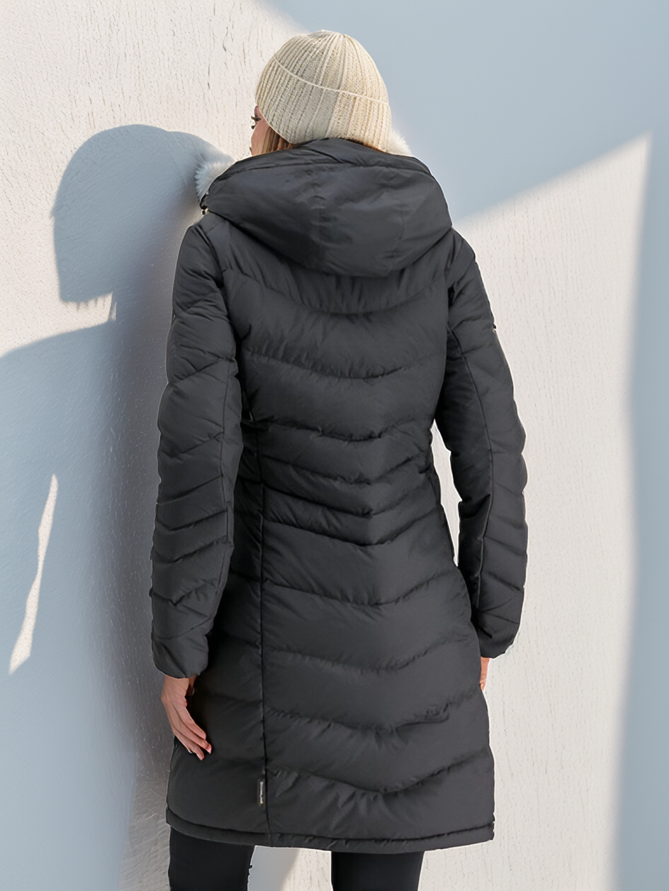 Lina Lange Gepolsterte Jacke – Warm, Leicht und Wasserabweisend