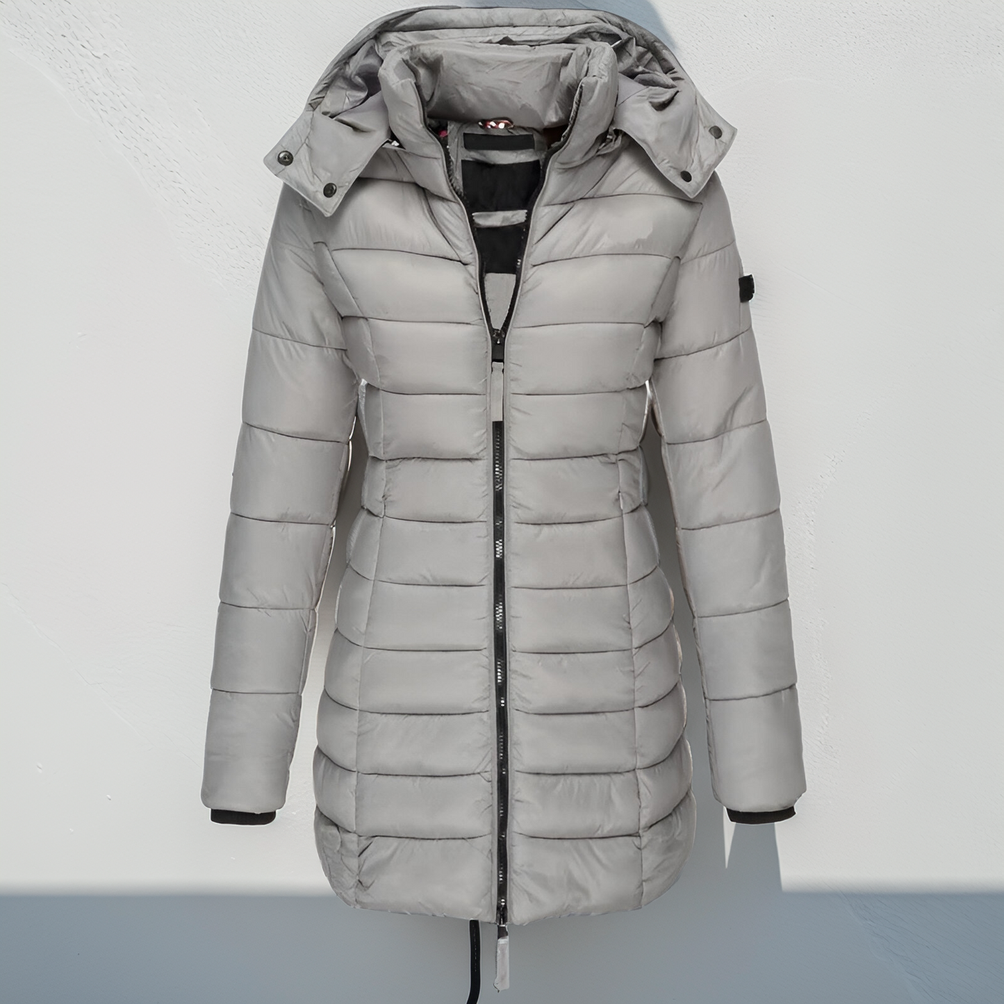 Lina Lange Gepolsterte Jacke – Warm, Leicht und Wasserabweisend