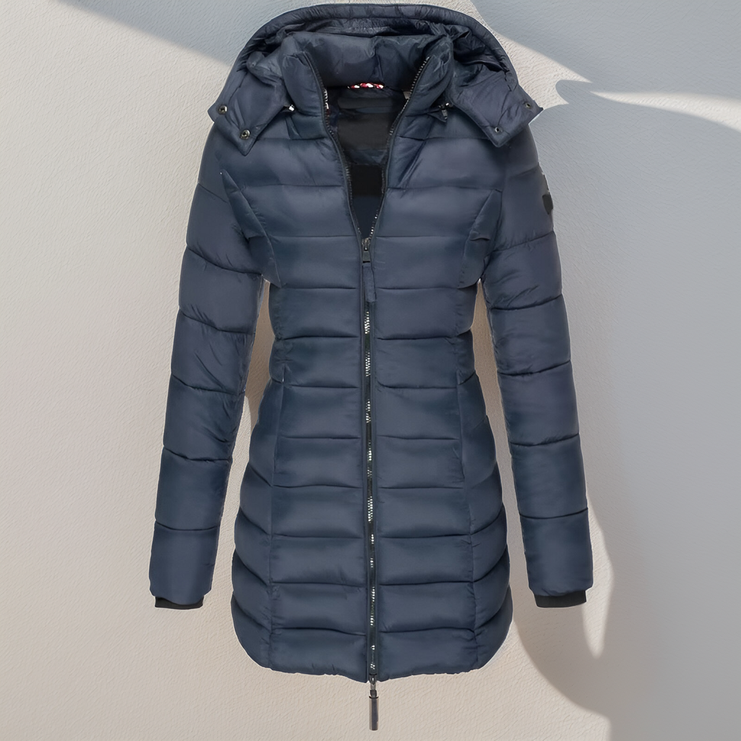 Lina Lange Gepolsterte Jacke – Warm, Leicht und Wasserabweisend