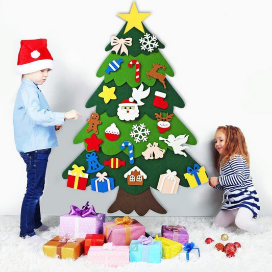 Filz-Weihnachtsbaum für Kinder – Kreativ und wiederverwendbar