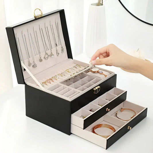 Luxuriöse Mehrschichtige Schmuckbox – Stilvoller & Langlebiger Organizer