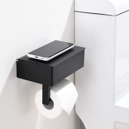 SteelSmart Toilettenpapierhalter – Luxuriöses Design mit Praktischem Aufbewahrungsfach