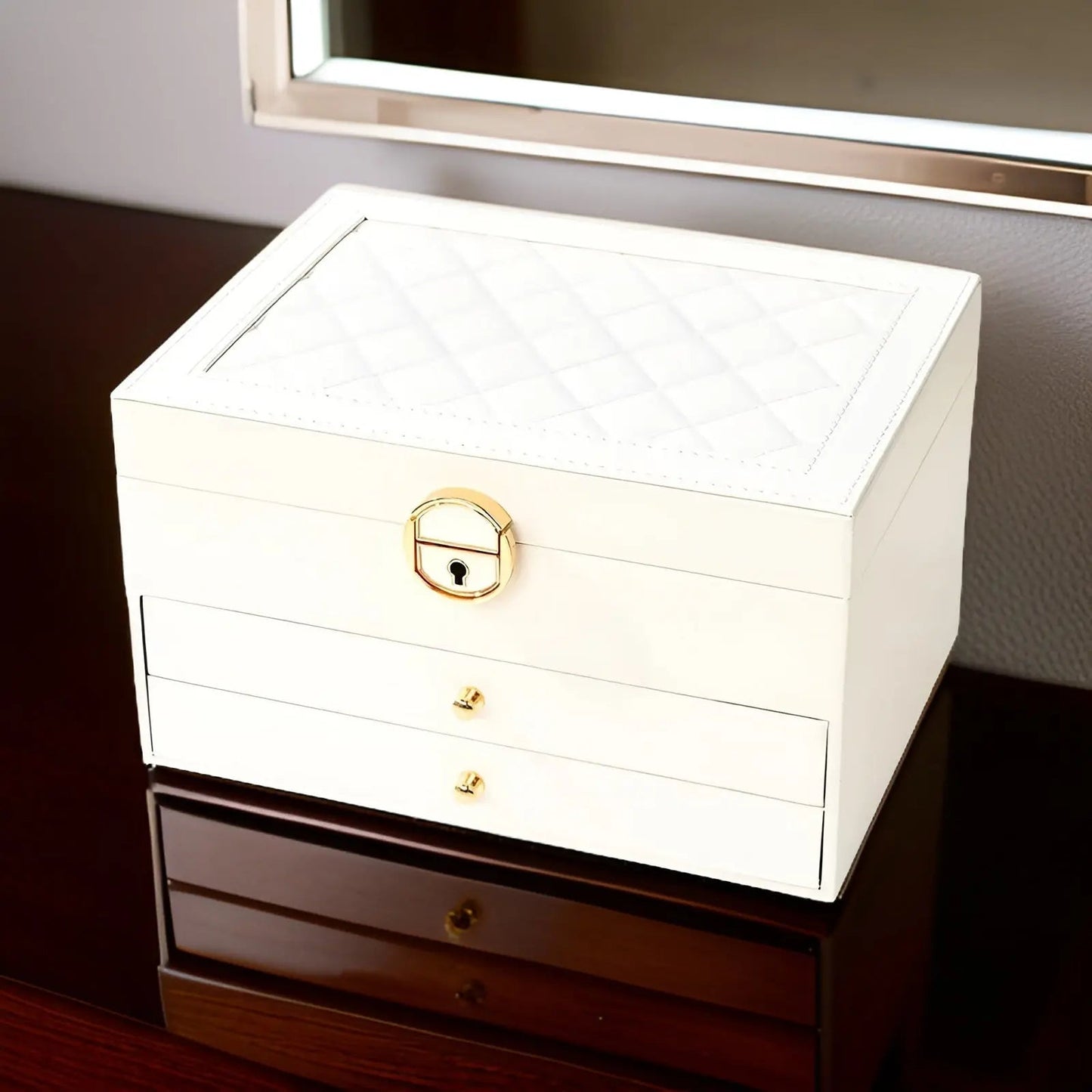 Luxuriöse Mehrschichtige Schmuckbox – Stilvoller & Langlebiger Organizer