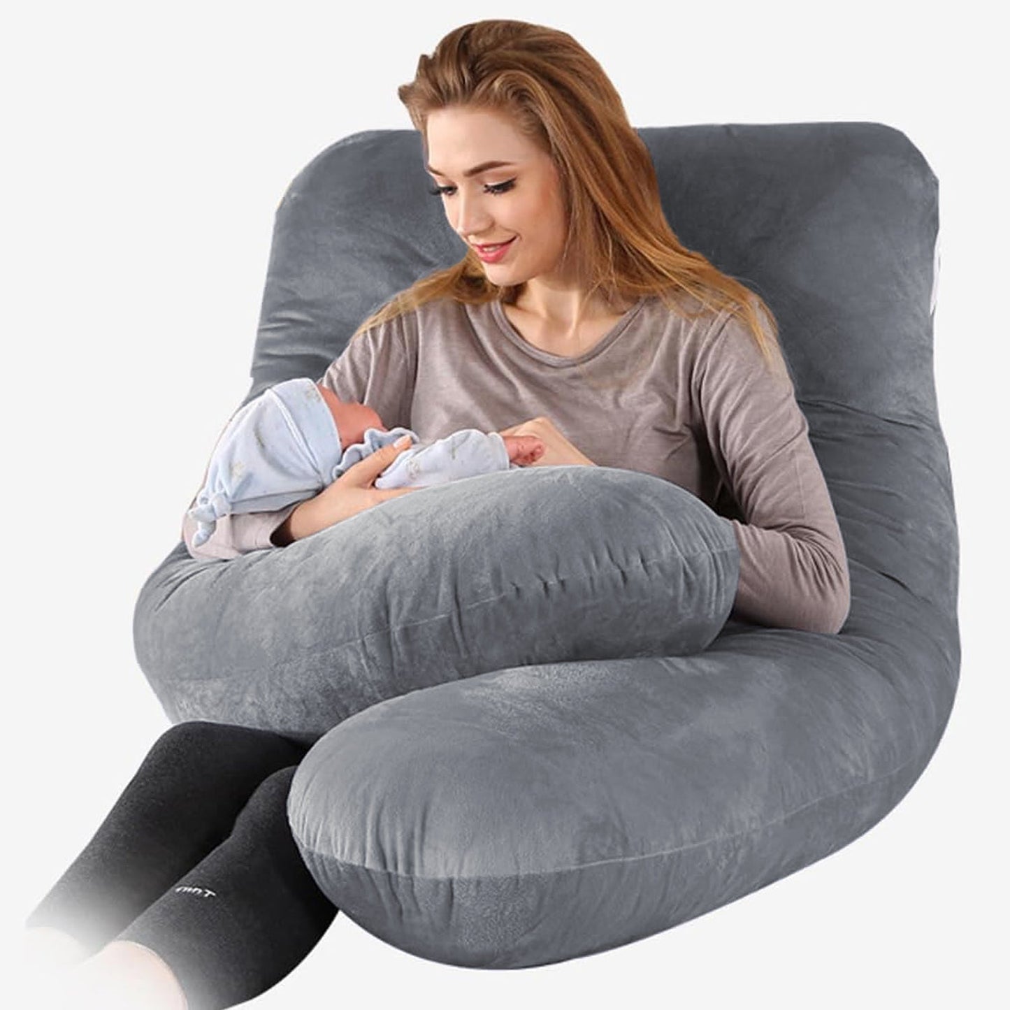 ComfortNest Schwangerschafts- und Seitenschläferkissen – Extra Unterstützung für Mama und Baby
