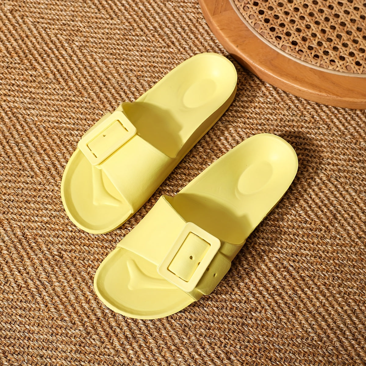 Damen-Slipper mit Verstellbarem Schnallenverschluss – Leicht und Dämpfend