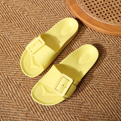Damen-Slipper mit Verstellbarem Schnallenverschluss – Leicht und Dämpfend