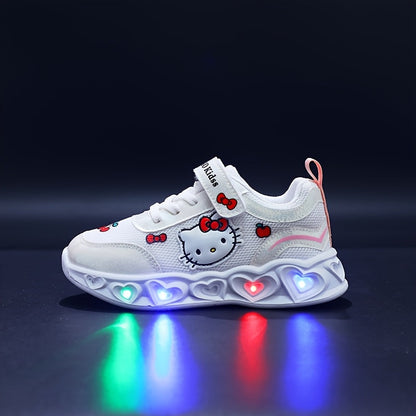 Leuchtende Hello Kitty Sneakers – Atmungsaktive und Gepolsterte Spaßschuhe