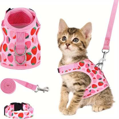 KittyComfort Geschirr Set – Für gemütliche Spaziergänge und Abenteuer