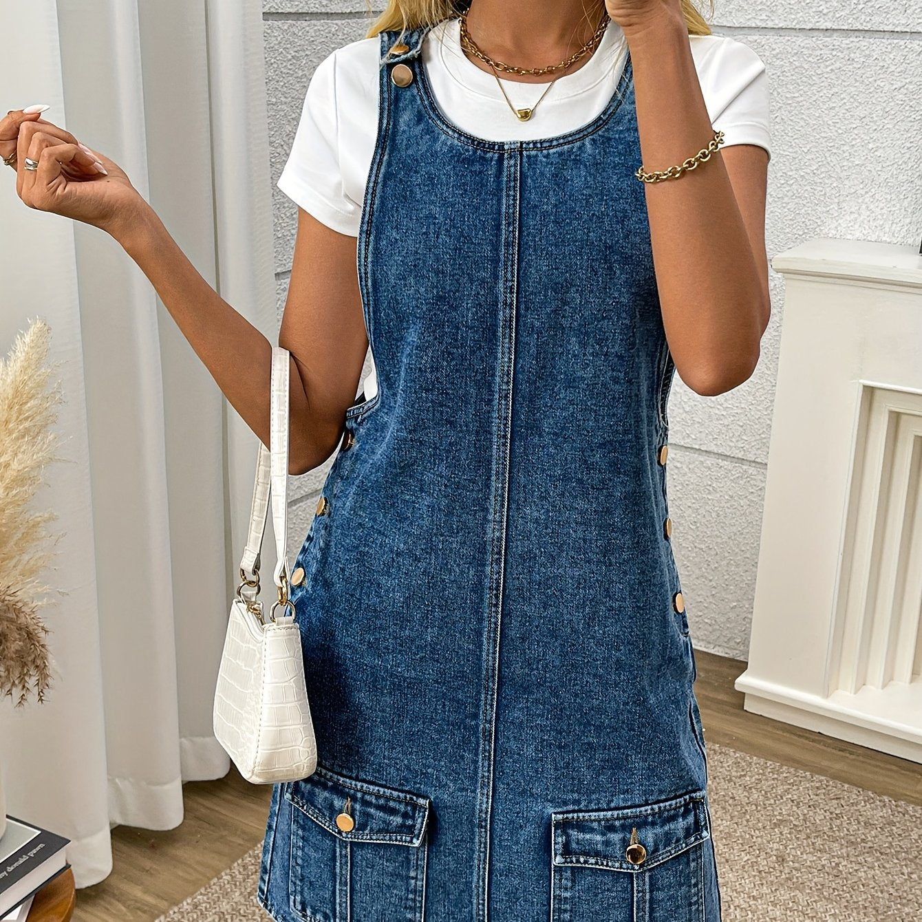 Morin Denim Overall Kleid – Lässig und Chic