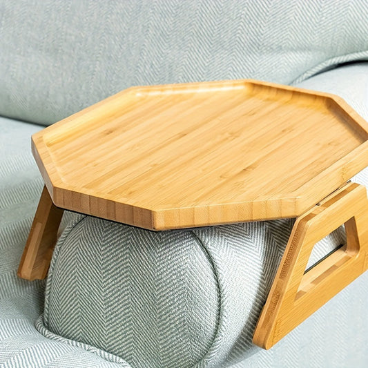 Praktisches Bambus-Tablett – Kompakt und Praktisch für Sofa und Bett