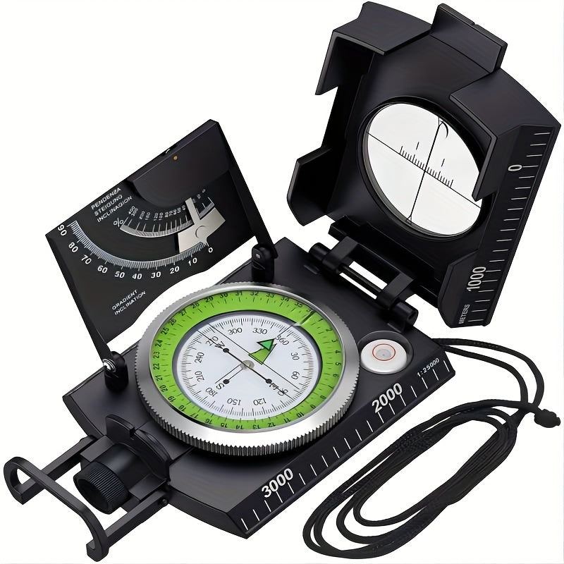 TrekGuard Militärkompass – Wasserdicht und Beleuchtet für Präzise Navigation