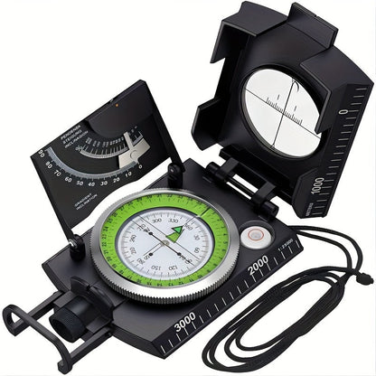 TrekGuard Militärkompass – Wasserdicht und Beleuchtet für Präzise Navigation