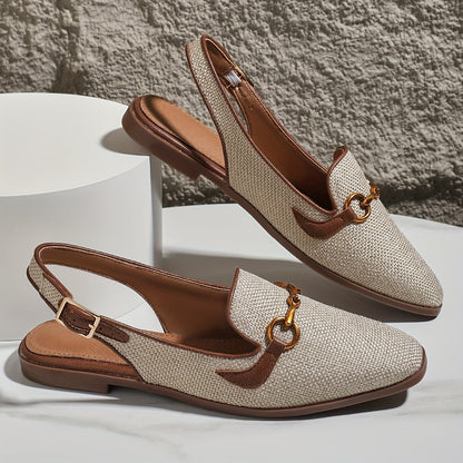 Damen Sandalen mit Metallverschluss – Stilvoll und Komfortabel mit Quadratzehen