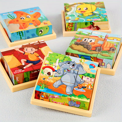 Bunte Blockpuzzle Abenteuer - Lernspielzeug für Kinder