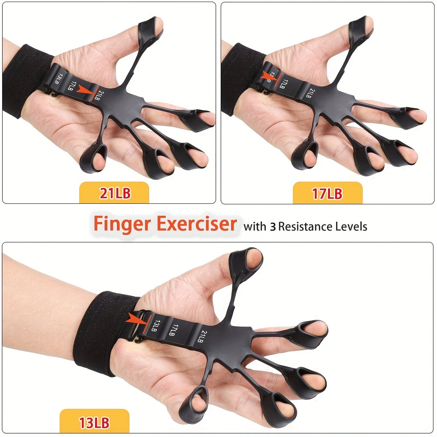 PowerGrip Handtrainer Set – 5-in-1 für Starke Hände und Unterarme
