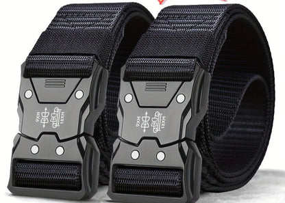 Unisex Taktischer Nylon Gürtel – Robust, Atmungsaktiv und Vielseitig