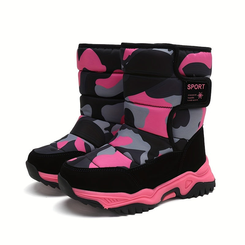 Trendy Camouflage Schneestiefel - Für Abenteurer