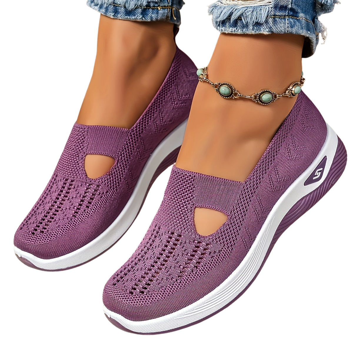 Lässige, atmungsaktive Slip-on-Sneakers