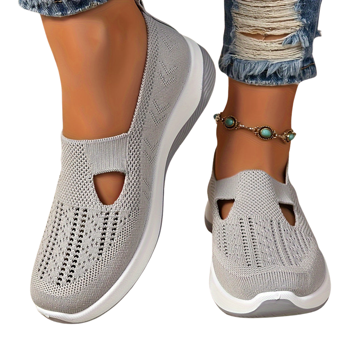 Lässige, atmungsaktive Slip-on-Sneakers