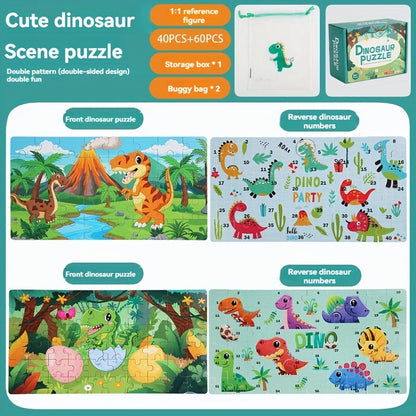 Pädagogisches Dinosaurierpuzzle – Für kreatives Lernen und Spielspaß