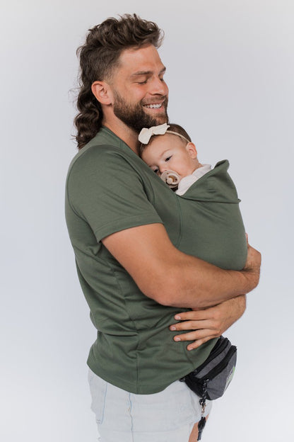 Bequeme Babytrage-T-Shirt – Hände-frei-Bindung für Eltern