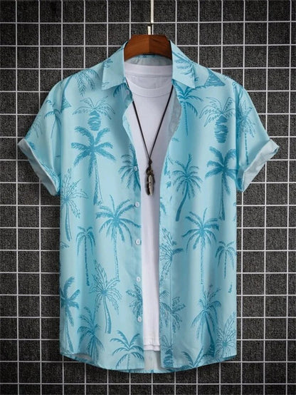 TropicWave Palmprint Hemd – Frisch und Stilvoll für Herren