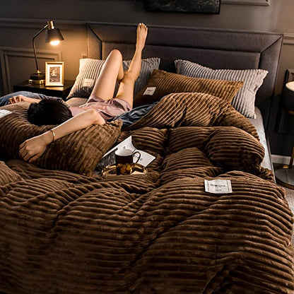 Luxus Fleece Bettbezug – Wärme und Komfort für den Winter