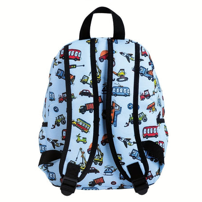 Fröhlicher Auto-Rucksack für Kinder – Für abenteuerliche Schultage