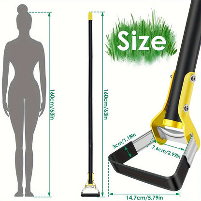 Edelstahl Ergonomisches Gartenwerkzeug mit Dreieckigem Kopf – Zum Unkrautjäten und Bodenbearbeitung