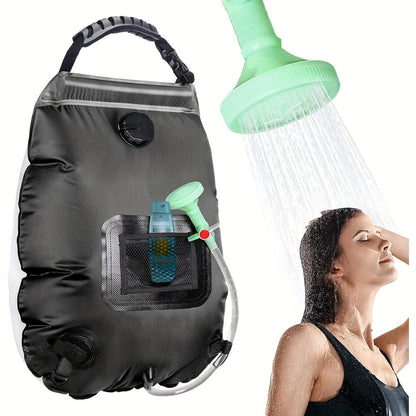 SunnyFlow Solar-Dusche Sack – Praktisch, Auslaufsicher und Mit Temperaturmesser