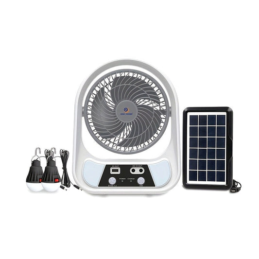 Tragbarer solarbetriebener Ventilator und Nachtlicht – Multifunktional und wiederaufladbar