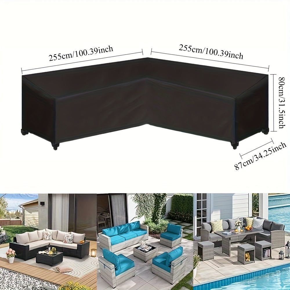 ShieldGuard Outdoor Abdeckung – Robuster Schutz für V-förmige Loungemöbel