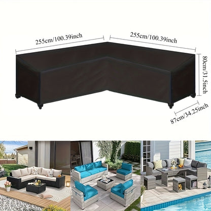 ShieldGuard Outdoor Abdeckung – Robuster Schutz für V-förmige Loungemöbel