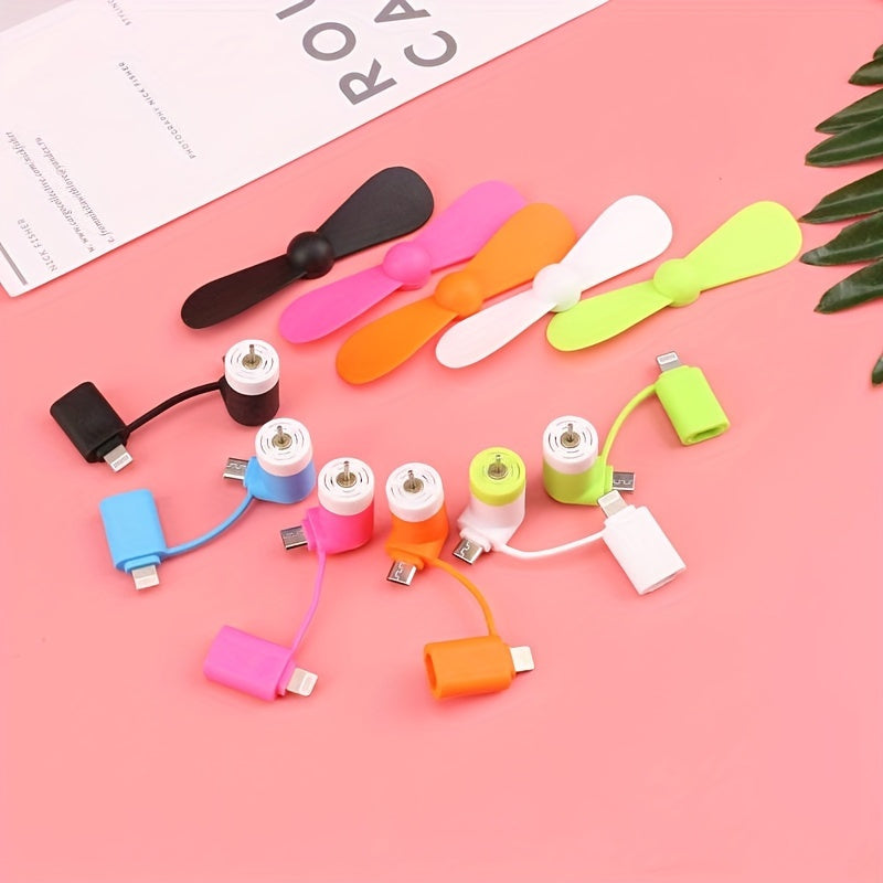Mini tragbare Telefonventilatoren – Typ-C-Anschluss mit verstellbarem Winkel