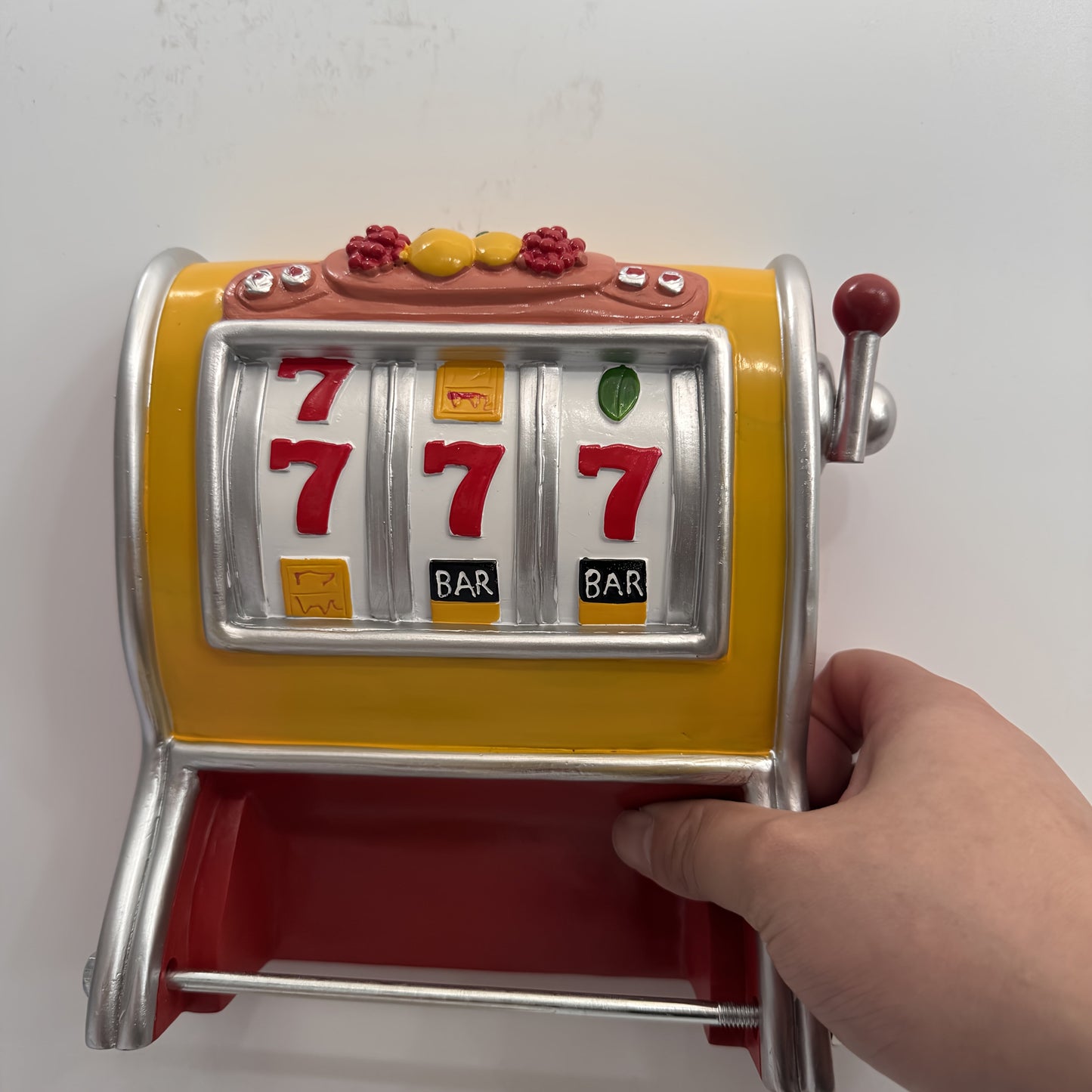 Jackpot Toilettenpapierhalter – Spielautomaten-Design & Wandmontage