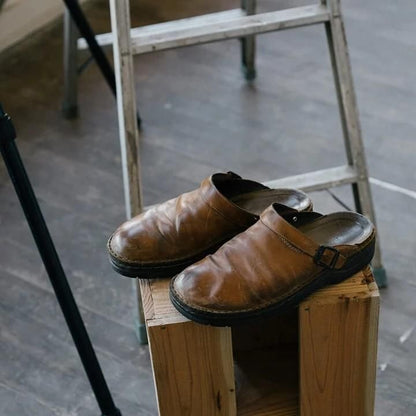 Luxus Leder Clogs für Herren – Bequem und stilvoll für den Alltag