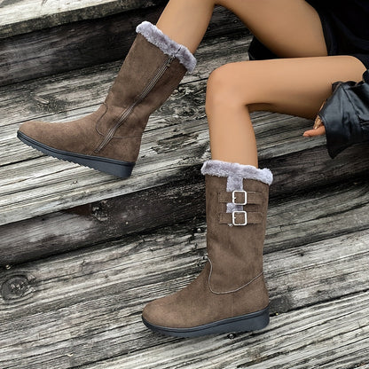 Flauschige Stiefel für Damen - Warm und Stilvoll für kalte Tage