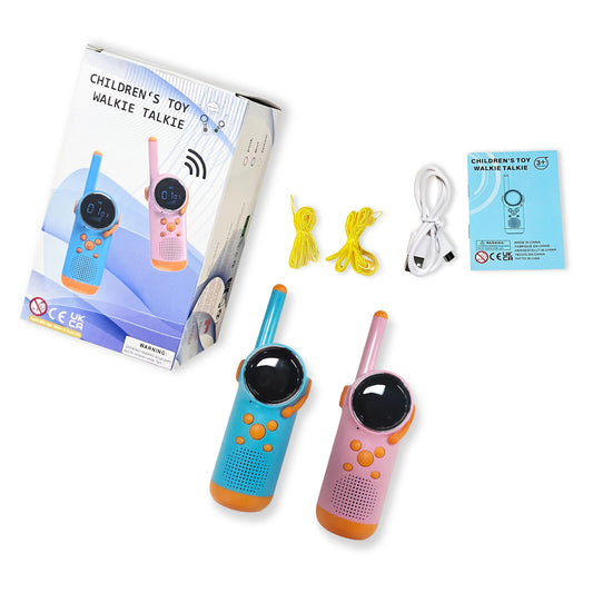 Kinder Walkie-Talkies Paar – 3-Meilen-Reichweite & wiederaufladbarer Akku