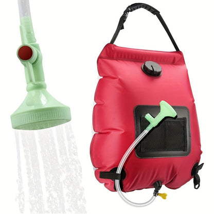 SunnyFlow Solar-Dusche Sack – Praktisch, Auslaufsicher und Mit Temperaturmesser