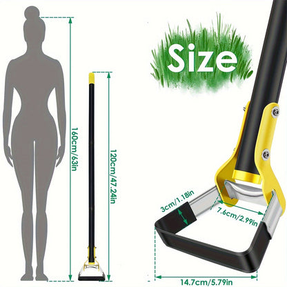 Edelstahl Ergonomisches Gartenwerkzeug mit Dreieckigem Kopf – Zum Unkrautjäten und Bodenbearbeitung
