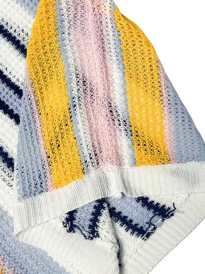 Lässiger Streifen Strickpullover – Bequem und Luftig